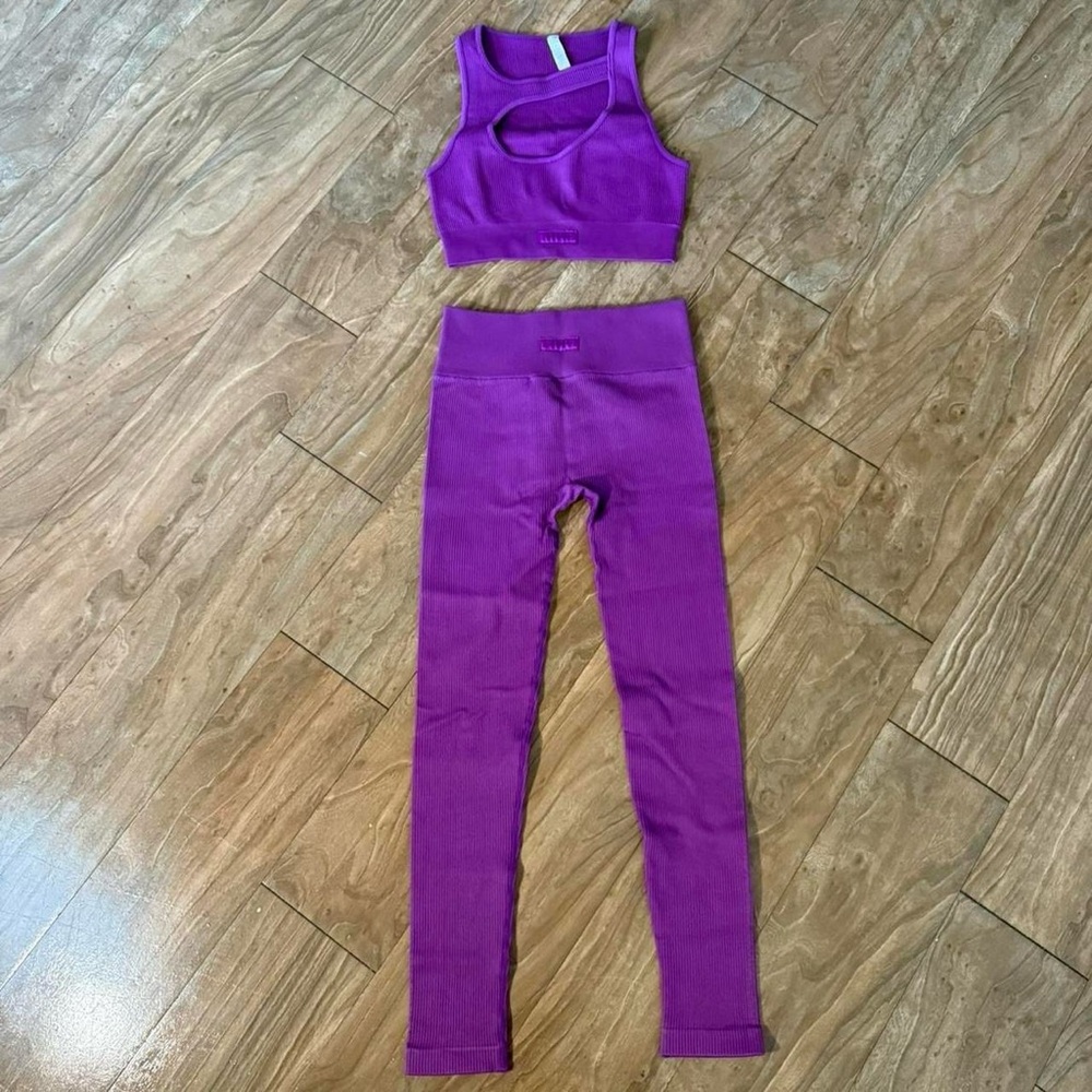 Fashion Nova Purple Leggings Set